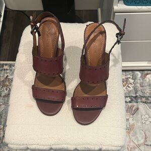 Coach Women's Burgundy Sandals